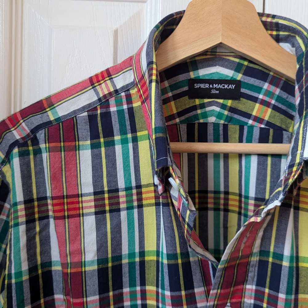 Spier & Mackay Indian Madras Popover Sportshirt